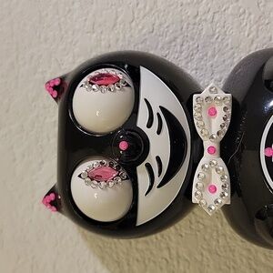 Jeweled Classic Black Kit-Cat Klock clock SUPER RARE